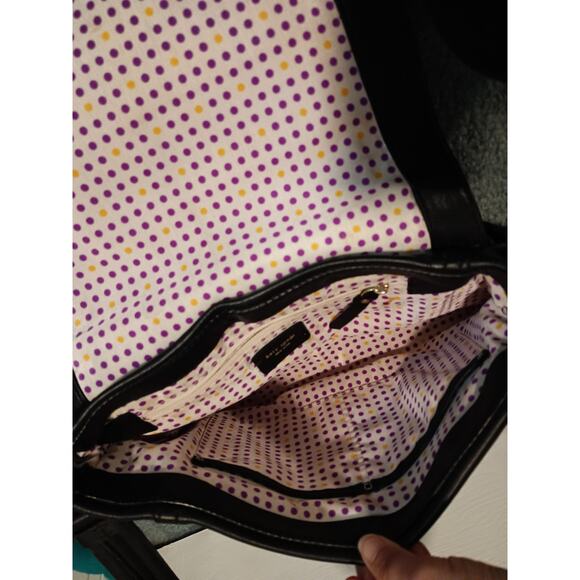 Kate Spade New York - Classic Black Leather Shoulder Bag - Pre-owned - Picture 2 of 3